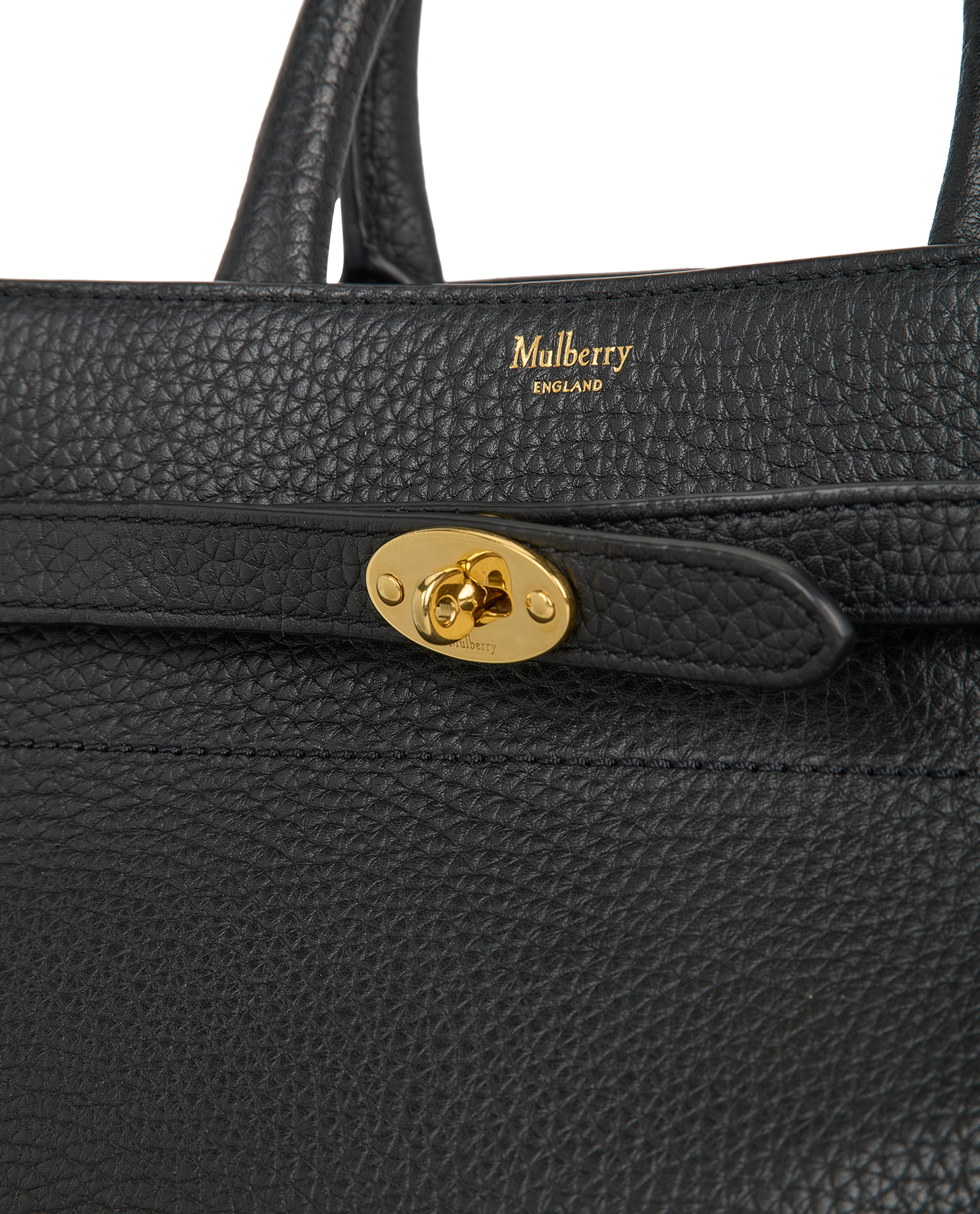 Belted Bayswater Tote, &pound;550, Handbags, Black, Leather, Other view
